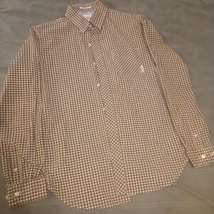 Ben Sherman Brown Checkered Casual Shirt